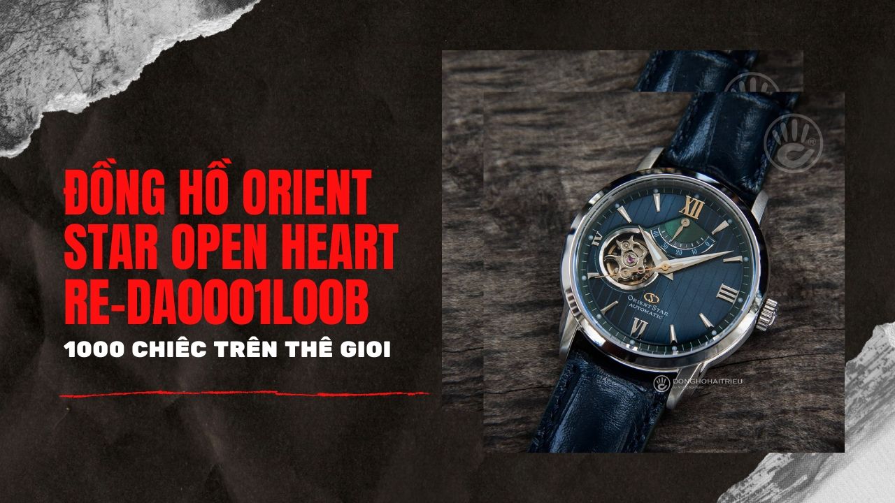 đồng hồ orient star open heart
