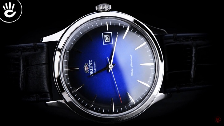 Khám phá đồng hồ Orient Bambino FAC08004D0 mặt xanh hiện đại - Hình 4